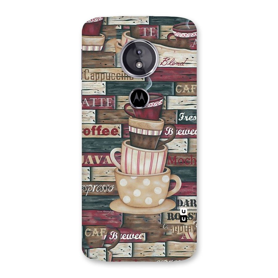 Cute Coffee Cups Back Case for Moto E5