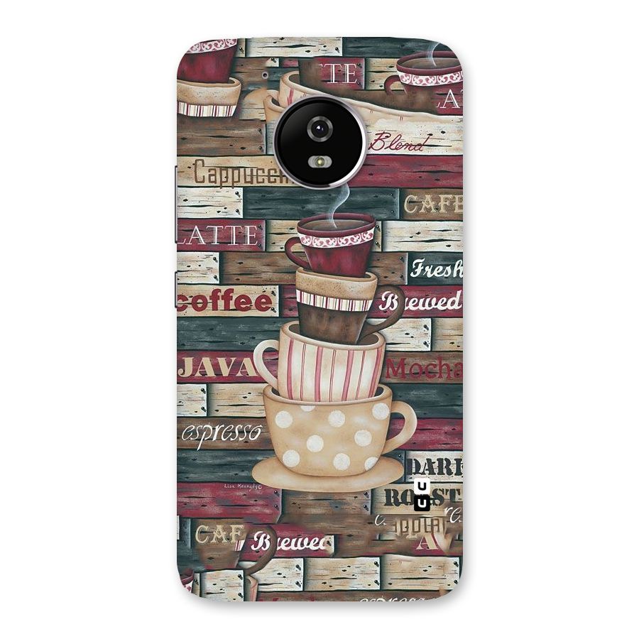 Cute Coffee Cups Back Case for Moto G5