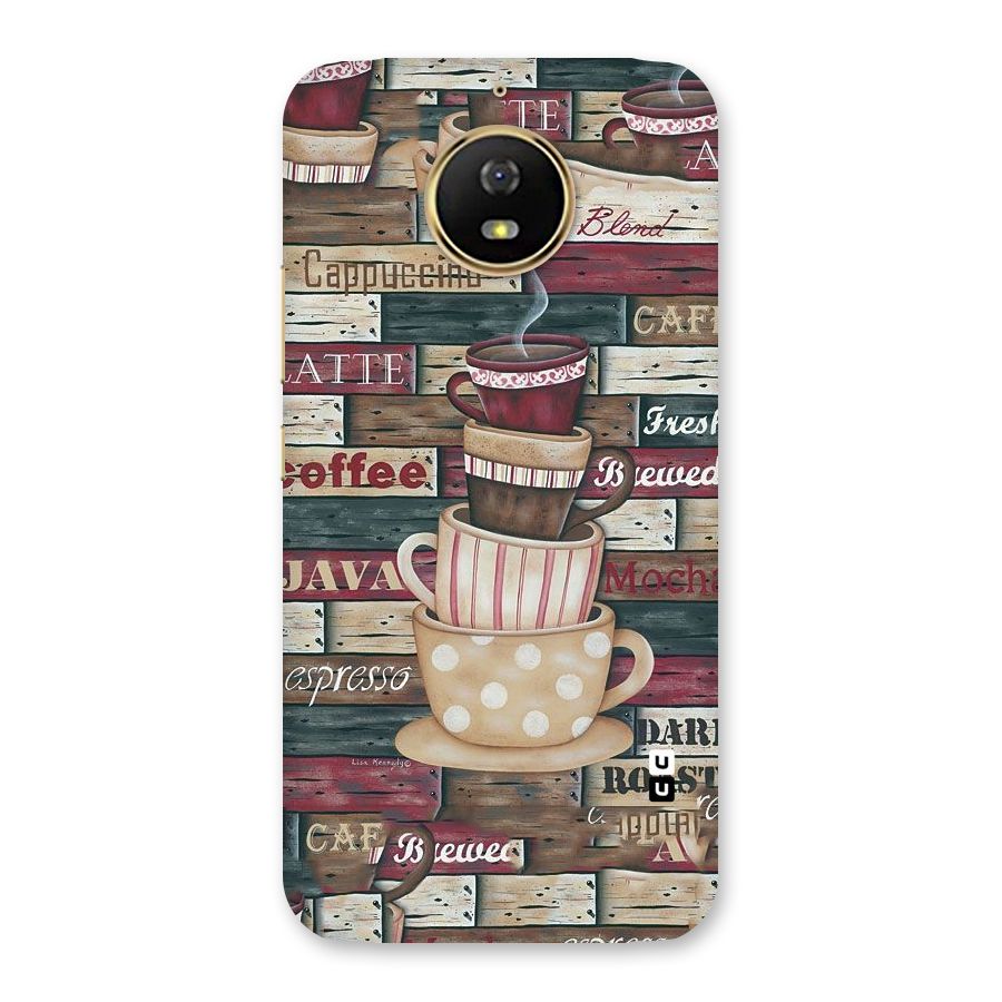 Cute Coffee Cups Back Case for Moto G5s