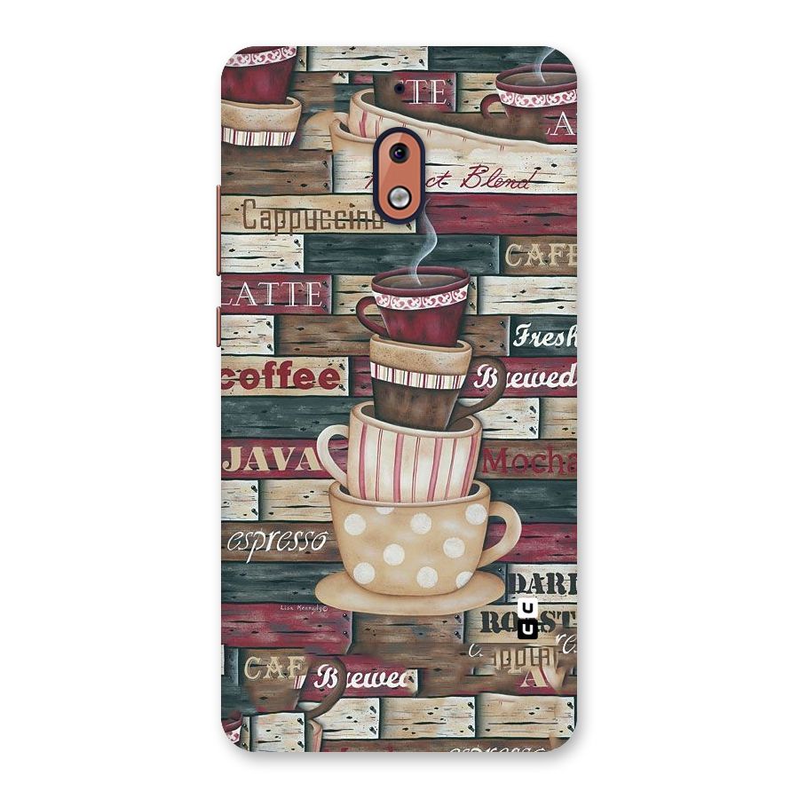 Cute Coffee Cups Back Case for Nokia 2.1