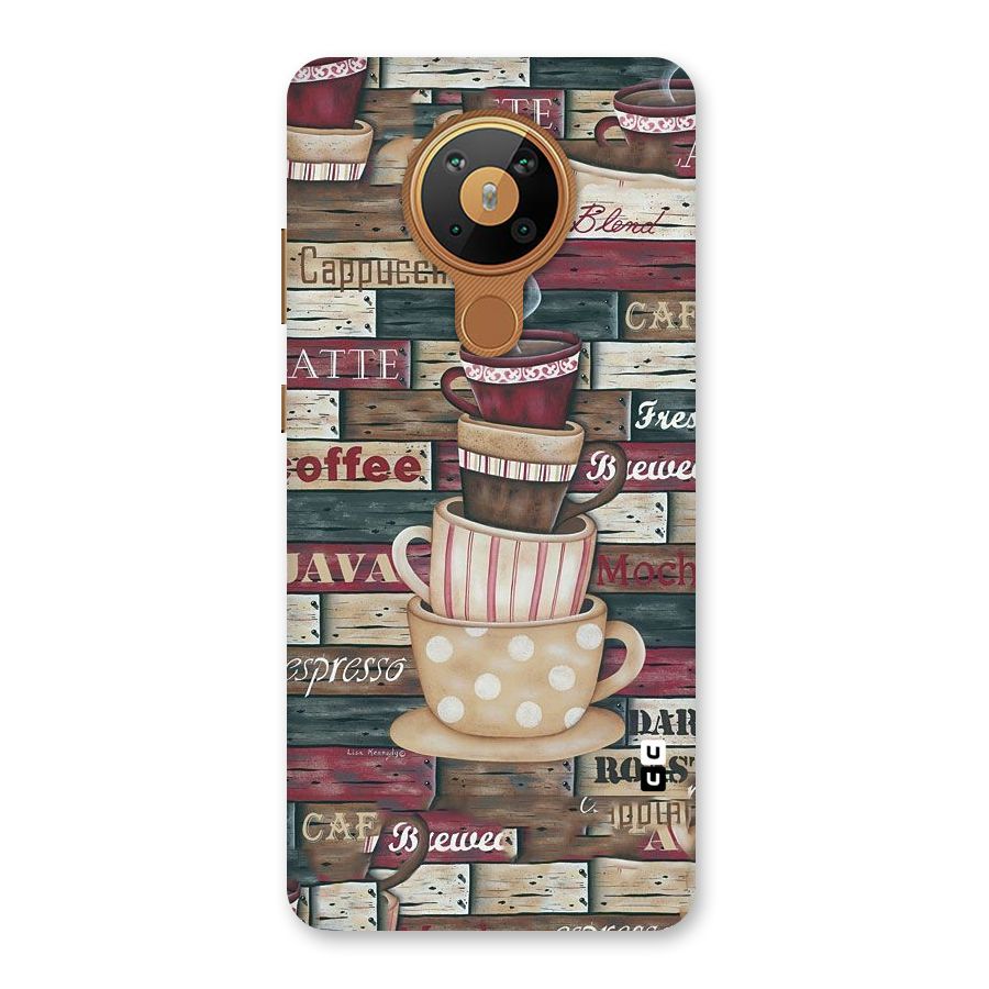 Cute Coffee Cups Back Case for Nokia 5.3