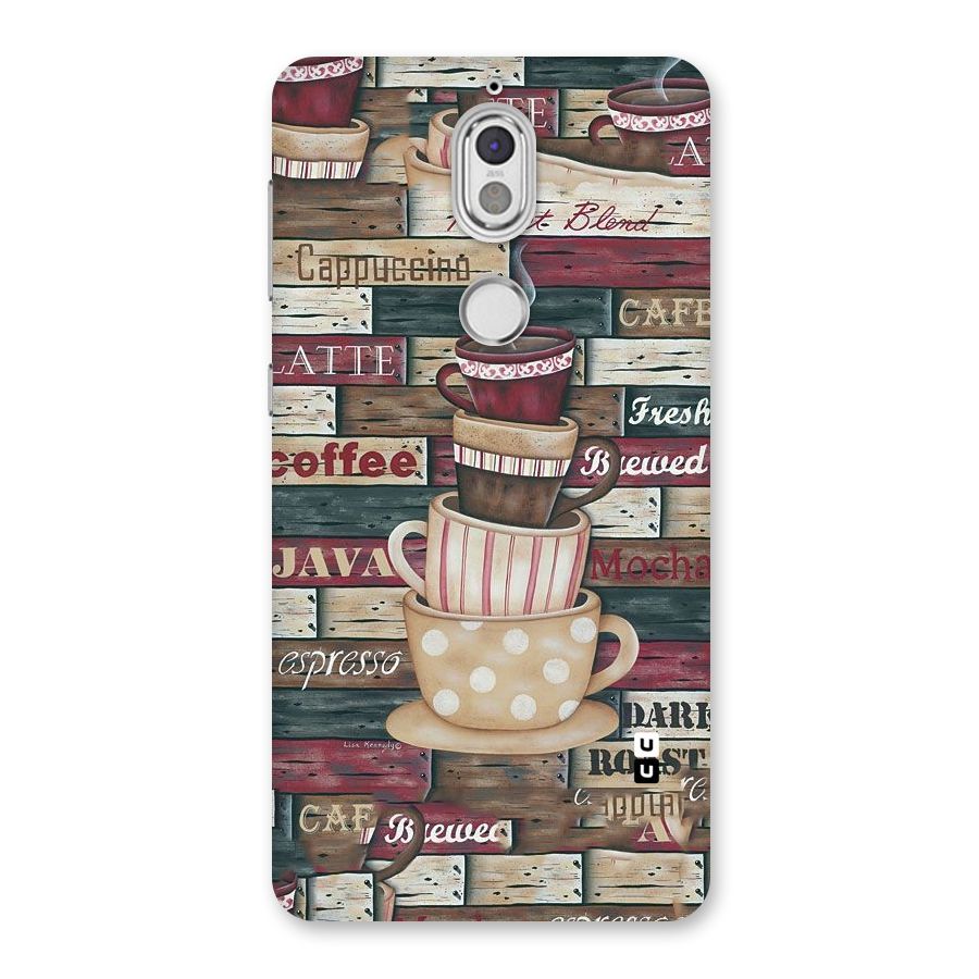Cute Coffee Cups Back Case for Nokia 7