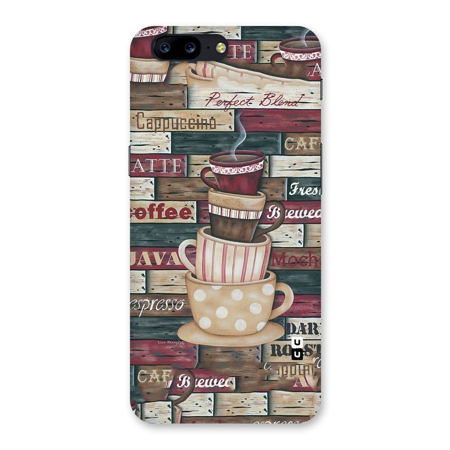 Cute Coffee Cups Back Case for OnePlus 5