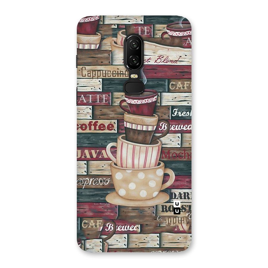 Cute Coffee Cups Back Case for OnePlus 6
