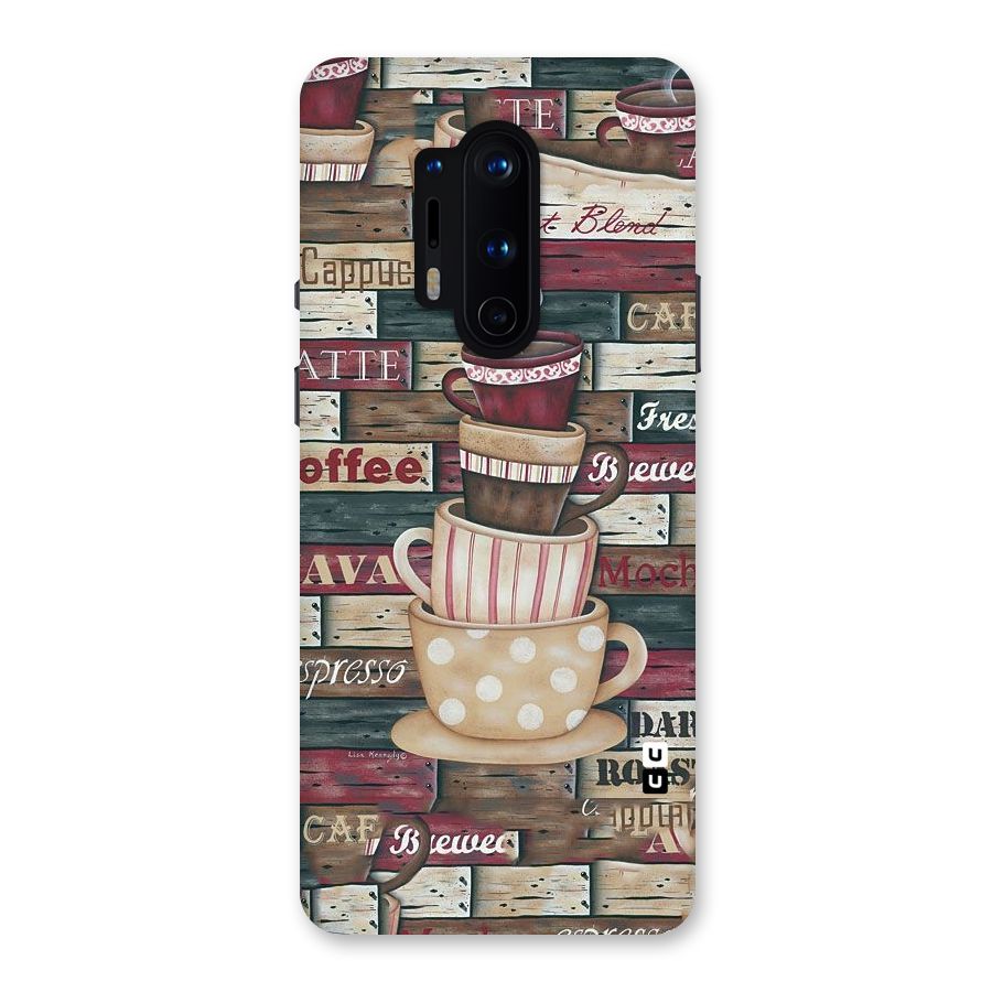 Cute Coffee Cups Back Case for OnePlus 8 Pro