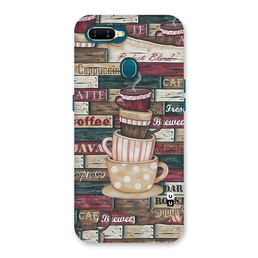 Cute Coffee Cups Back Case for Oppo A11k