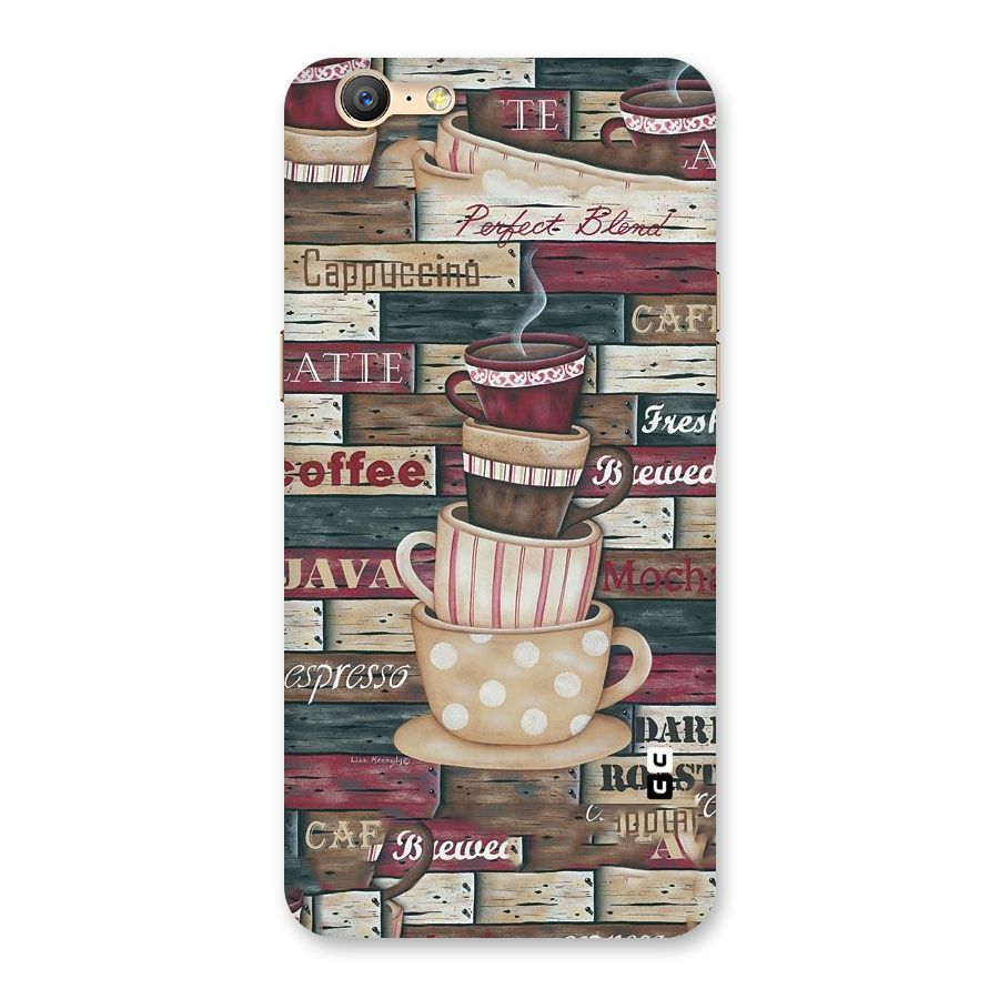 Cute Coffee Cups Back Case for Oppo A39