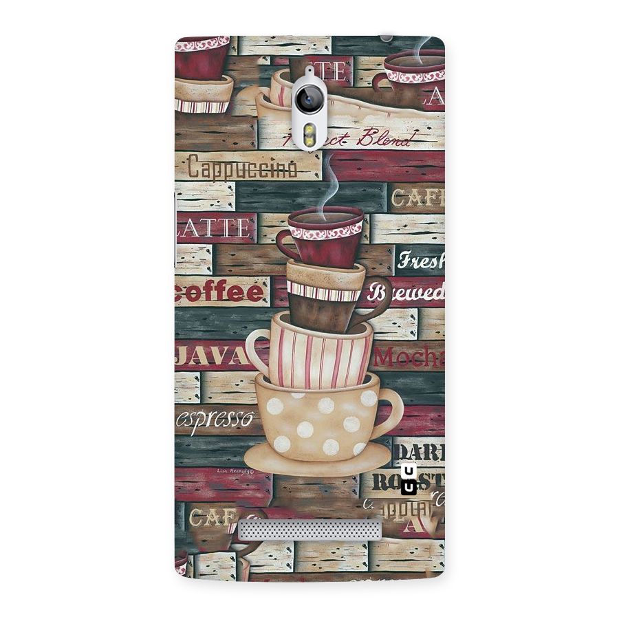 Cute Coffee Cups Back Case for Oppo Find 7