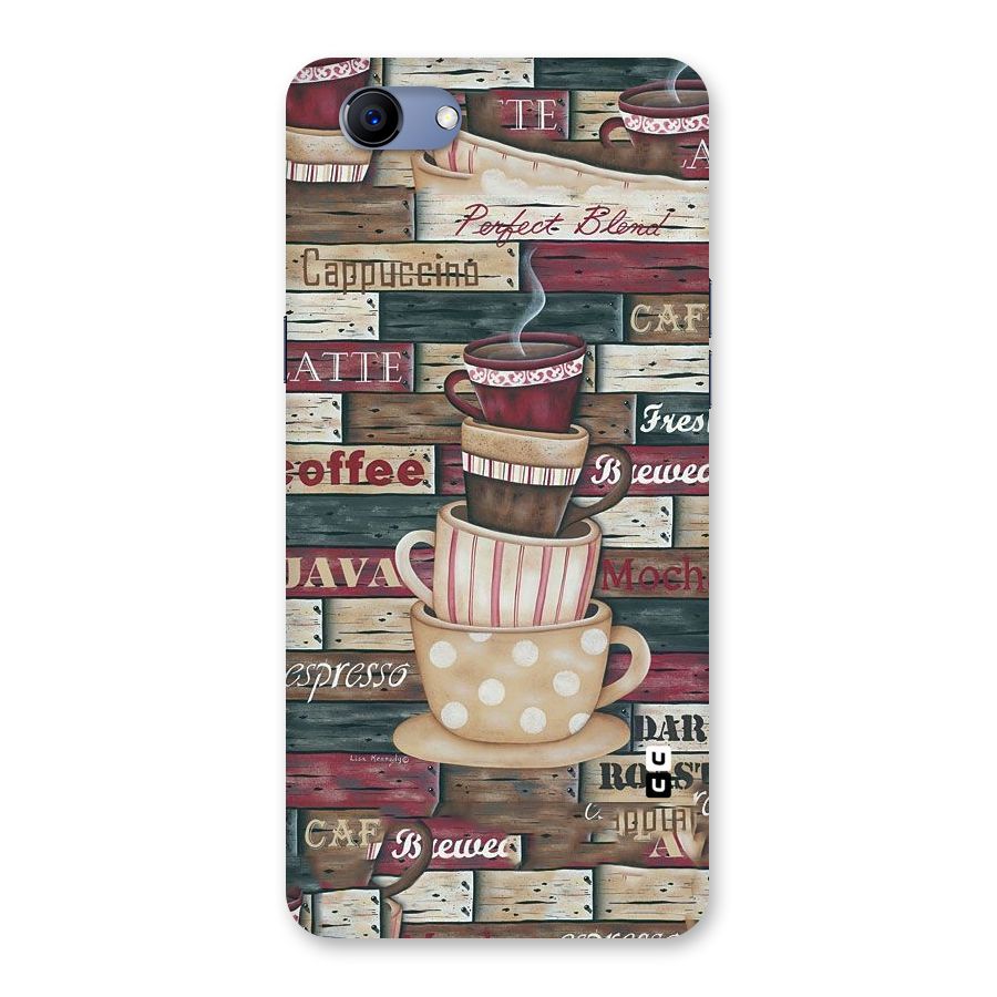 Cute Coffee Cups Back Case for Oppo Realme 1