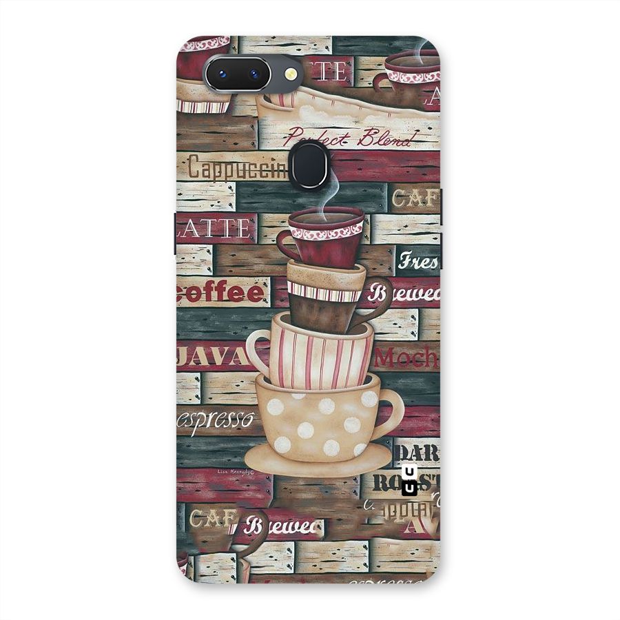 Cute Coffee Cups Back Case for Oppo Realme 2
