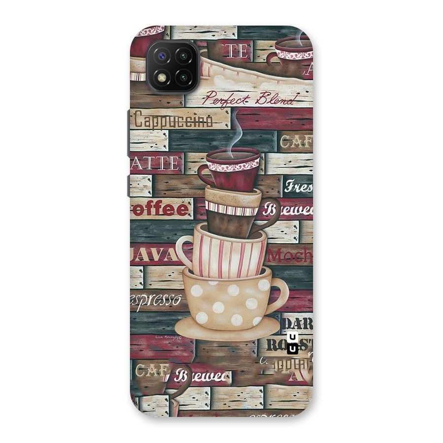 Cute Coffee Cups Back Case for Poco C3