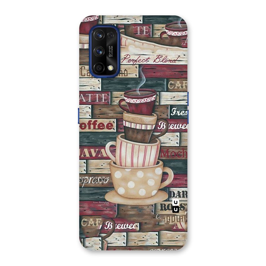 Cute Coffee Cups Back Case for Realme 7 Pro