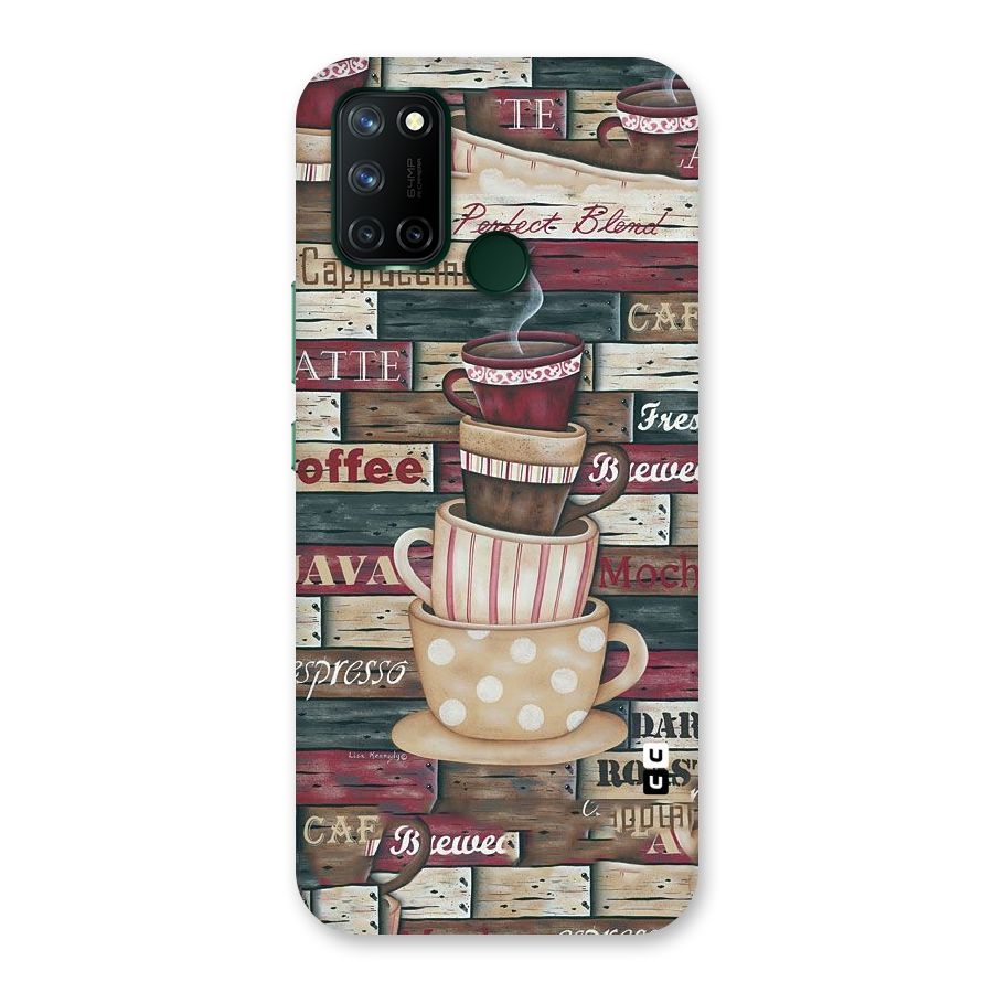 Cute Coffee Cups Back Case for Realme 7i