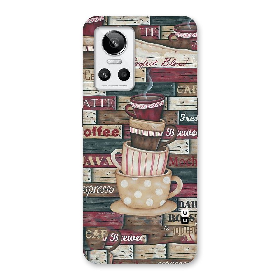 Cute Coffee Cups Back Case for Realme GT Neo 3