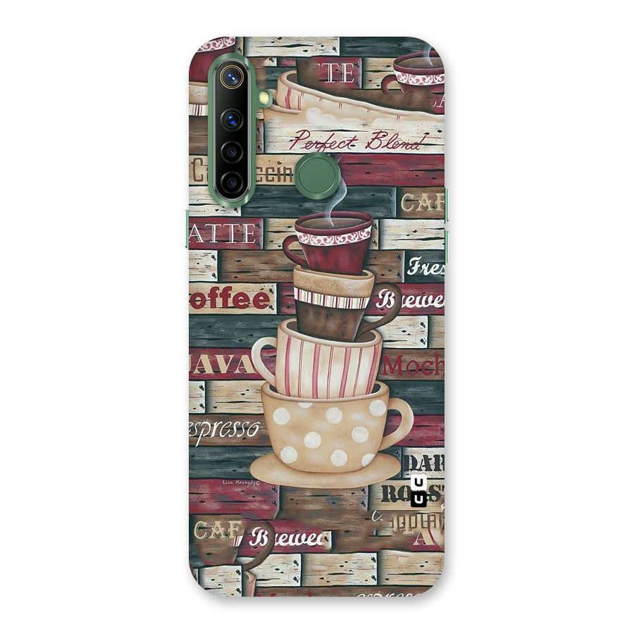 Cute Coffee Cups Back Case for Realme Narzo 10