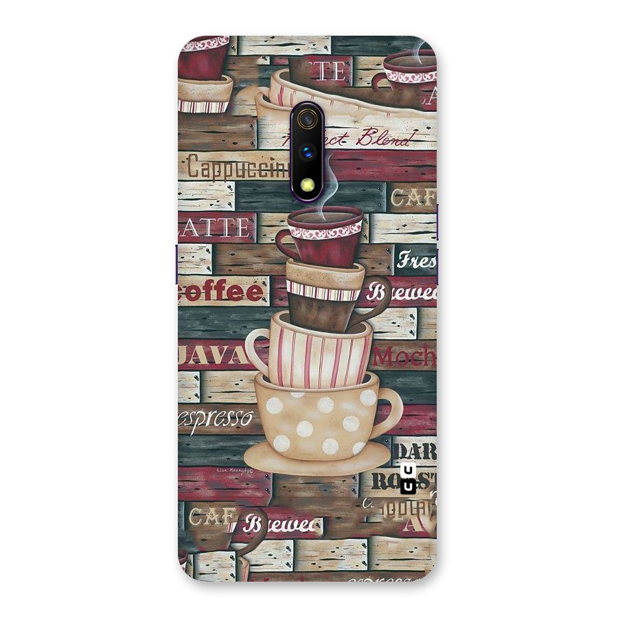 Cute Coffee Cups Back Case for Realme X
