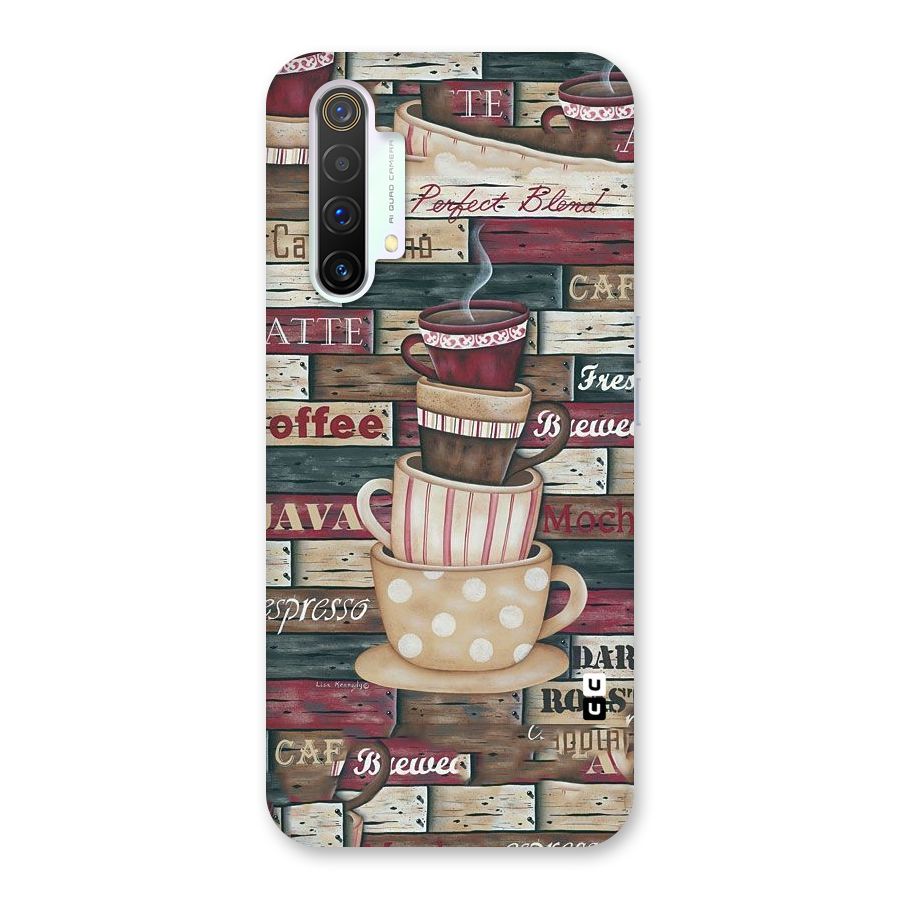 Cute Coffee Cups Back Case for Realme X3
