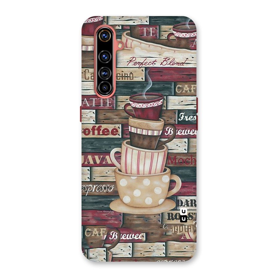 Cute Coffee Cups Back Case for Realme X50 Pro