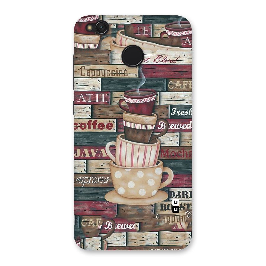 Cute Coffee Cups Back Case for Redmi 4