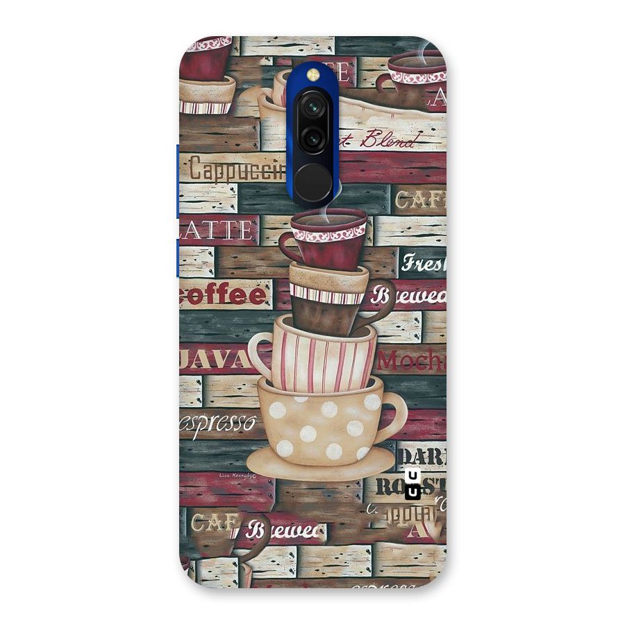 Cute Coffee Cups Back Case for Redmi 8
