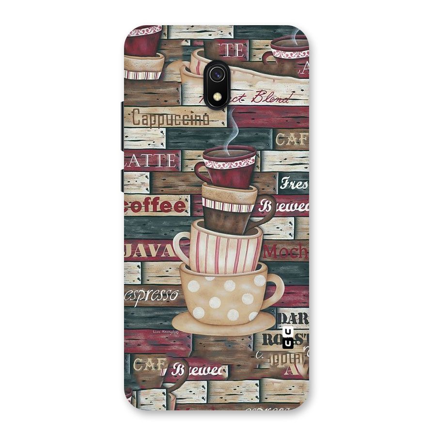 Cute Coffee Cups Back Case for Redmi 8A