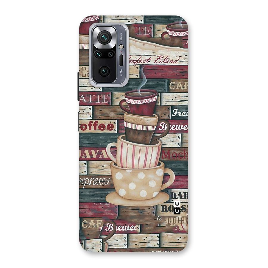 Cute Coffee Cups Back Case for Redmi Note 10 Pro Max