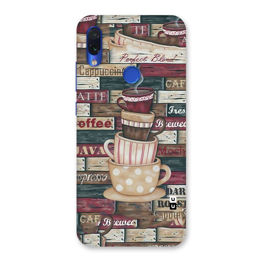 Cute Coffee Cups Back Case for Redmi Note 7