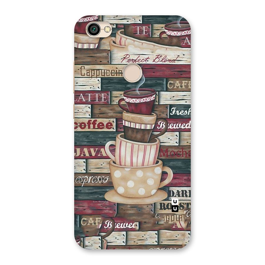 Cute Coffee Cups Back Case for Redmi Y1 2017