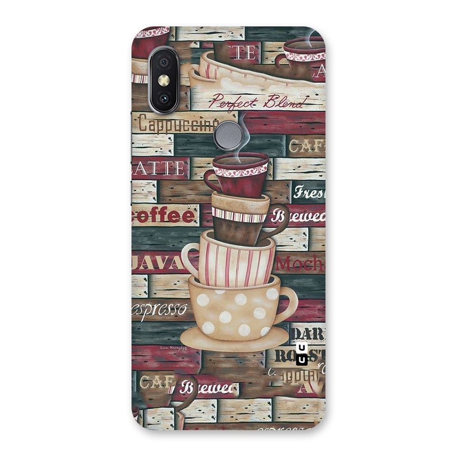 Cute Coffee Cups Back Case for Redmi Y2