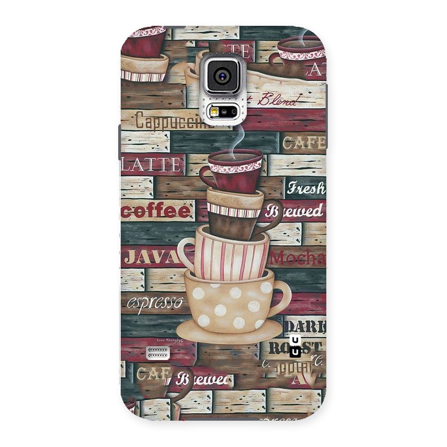 Cute Coffee Cups Back Case for Samsung Galaxy S5