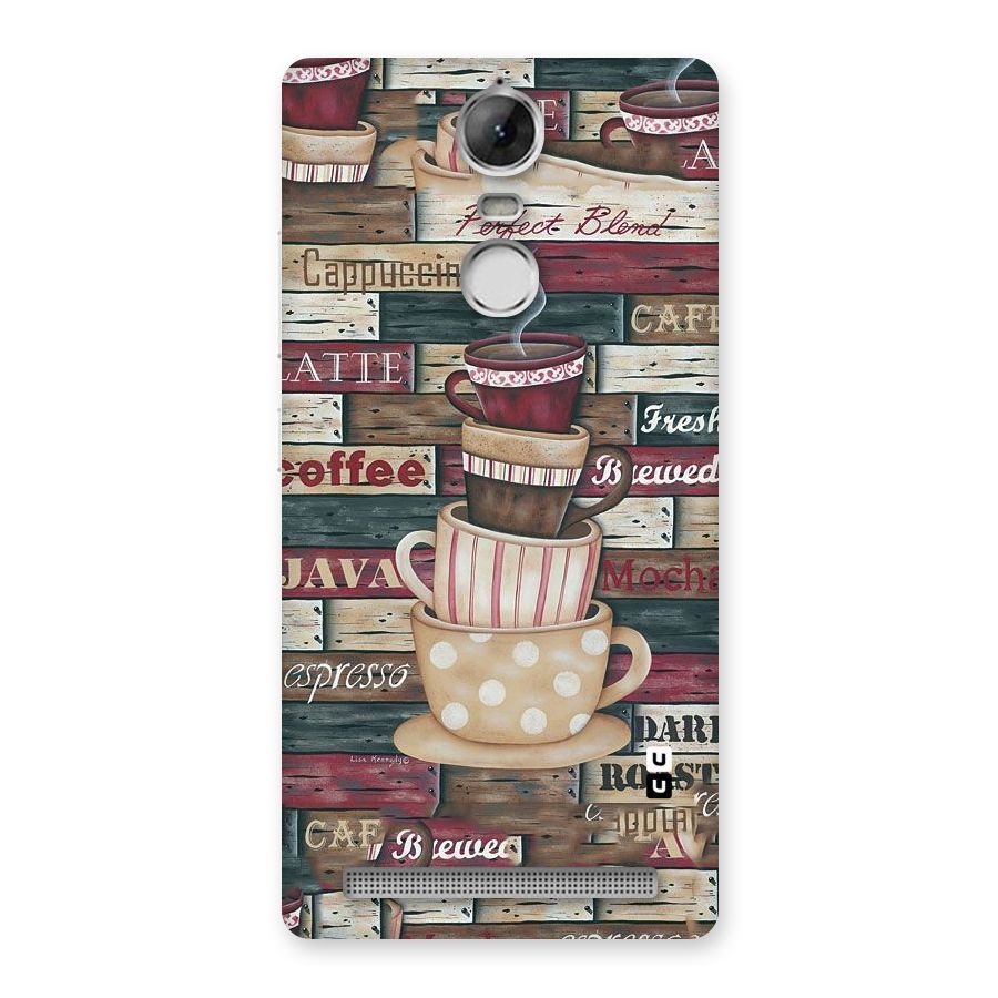 Cute Coffee Cups Back Case for Vibe K5 Note