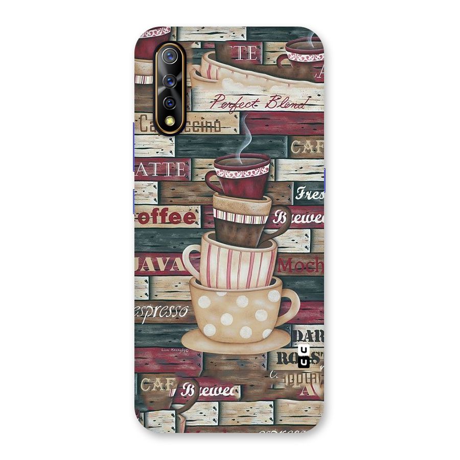 Cute Coffee Cups Back Case for Vivo S1