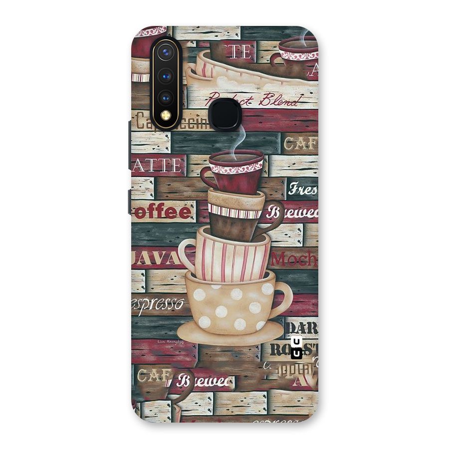 Cute Coffee Cups Back Case for Vivo U20