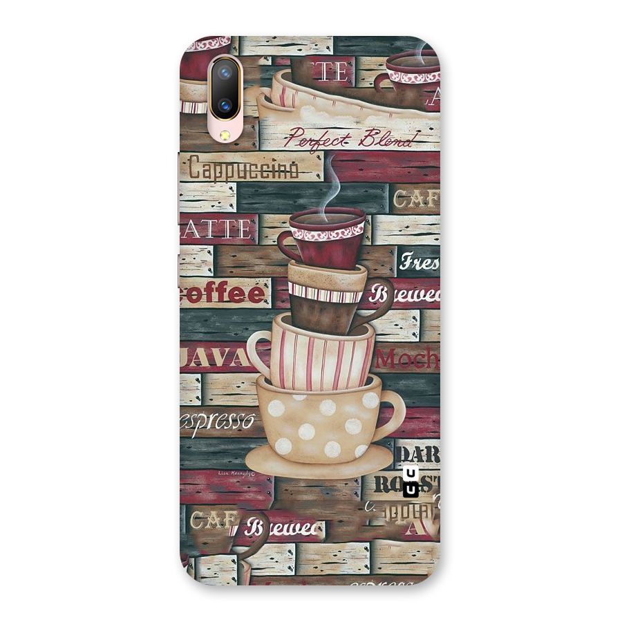 Cute Coffee Cups Back Case for Vivo V11 Pro