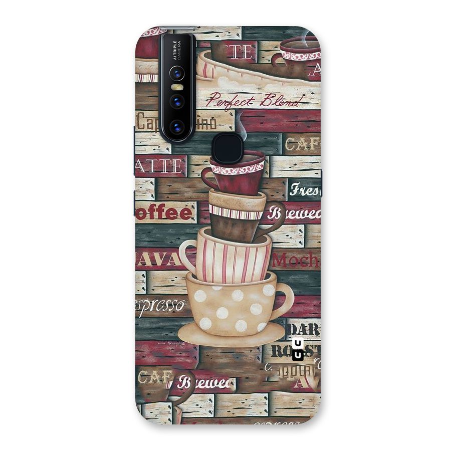 Cute Coffee Cups Back Case for Vivo V15