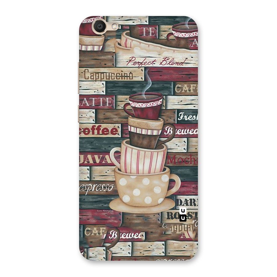 Cute Coffee Cups Back Case for Vivo V5s