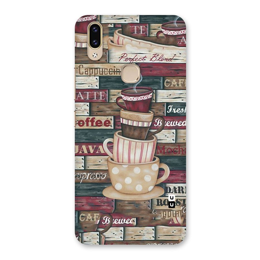 Cute Coffee Cups Back Case for Vivo V9 Youth
