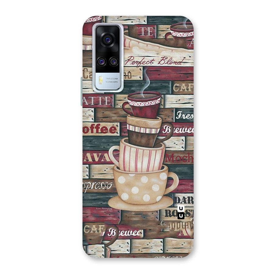 Cute Coffee Cups Back Case for Vivo Y31
