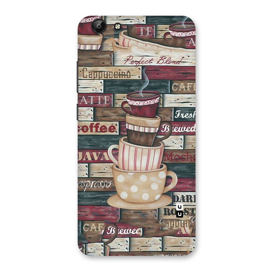 Cute Coffee Cups Back Case for Vivo Y69