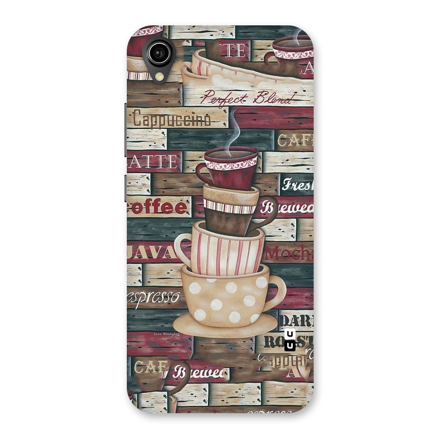 Cute Coffee Cups Back Case for Vivo Y90