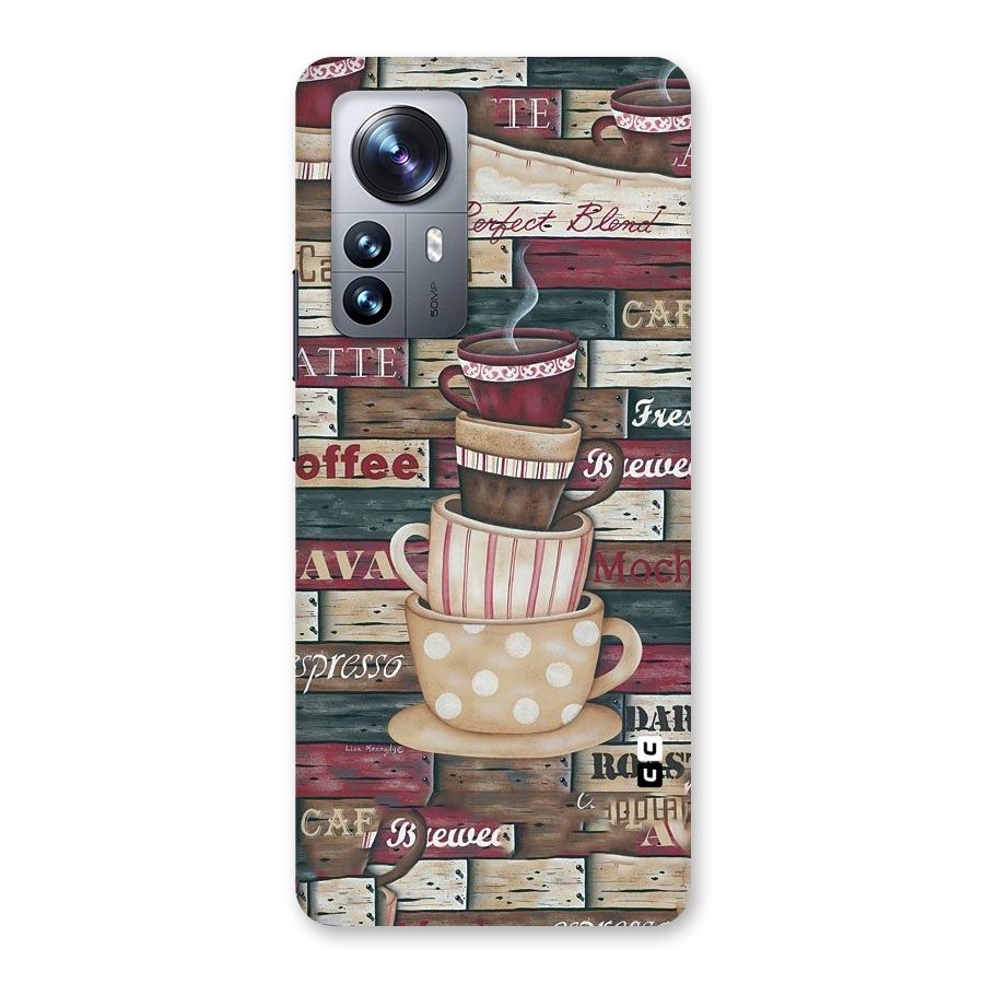 Cute Coffee Cups Back Case for Xiaomi 12 Pro
