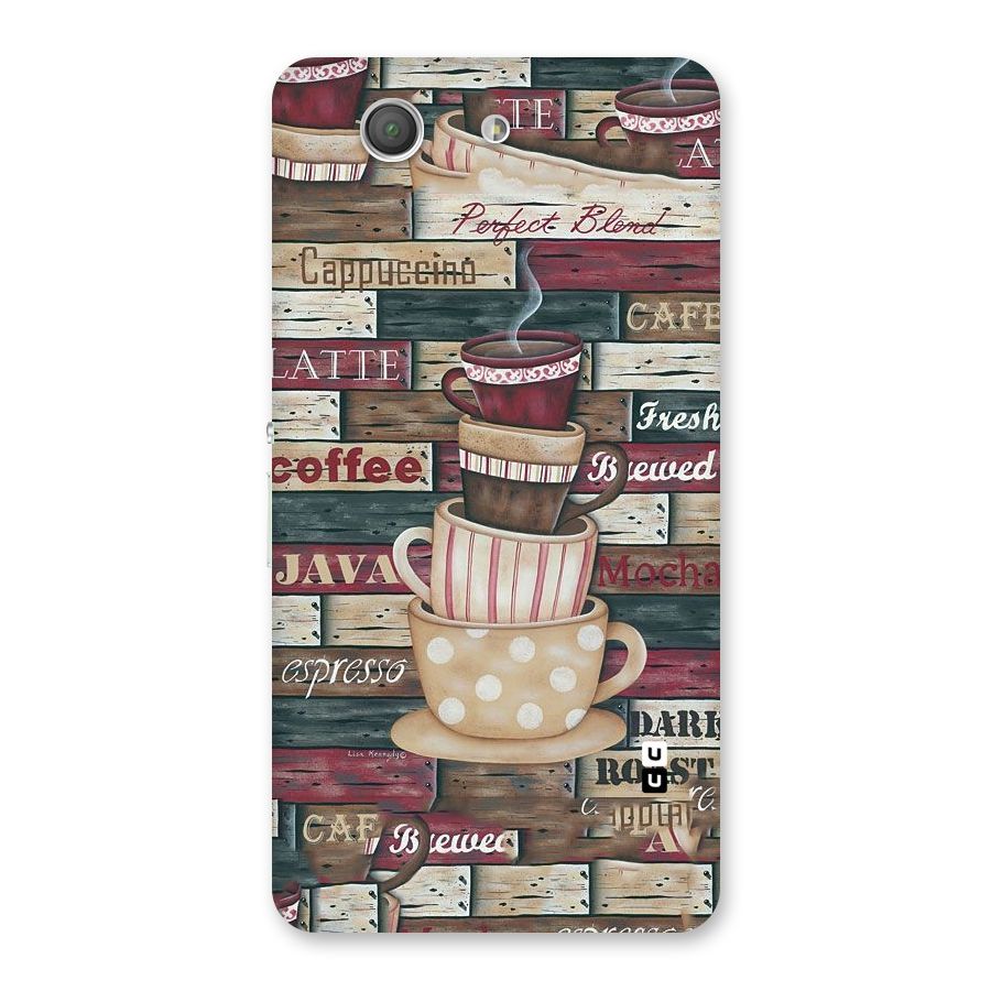 Cute Coffee Cups Back Case for Xperia Z3 Compact