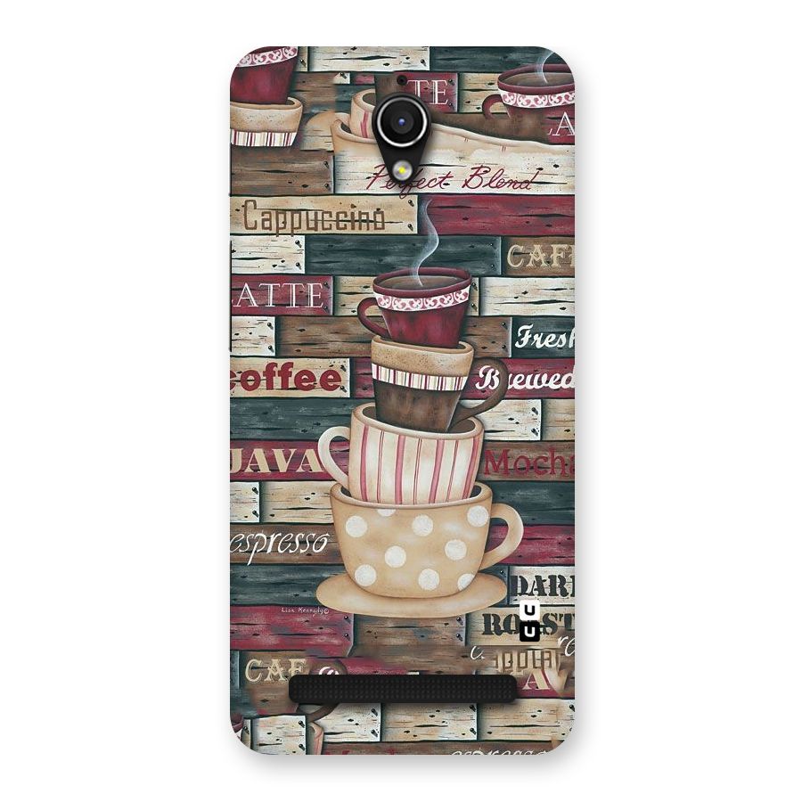 Cute Coffee Cups Back Case for Zenfone Go