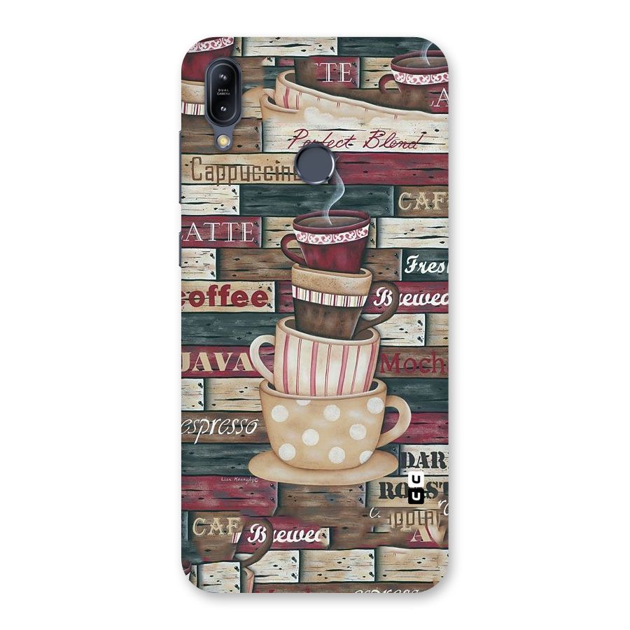 Cute Coffee Cups Back Case for Zenfone Max M2