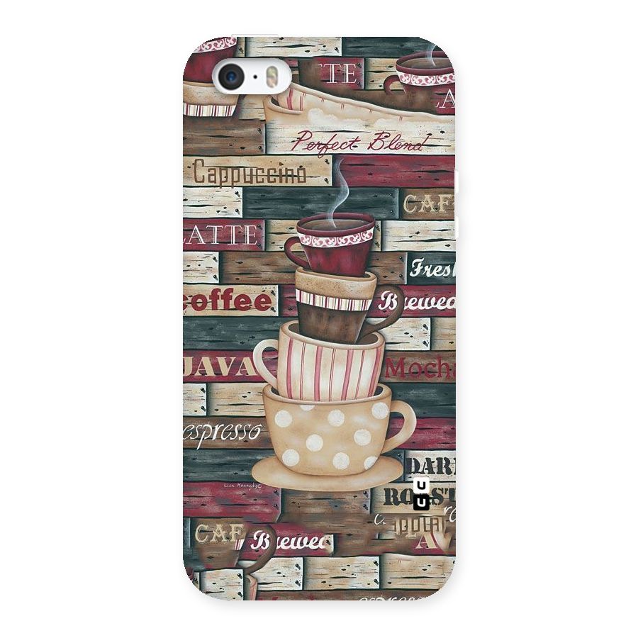 Cute Coffee Cups Back Case for iPhone 5 5S