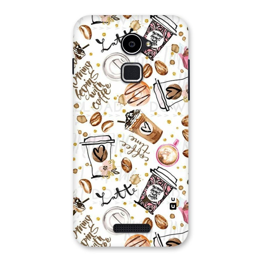 Cute Coffee Pattern Back Case for Coolpad Note 3 Lite