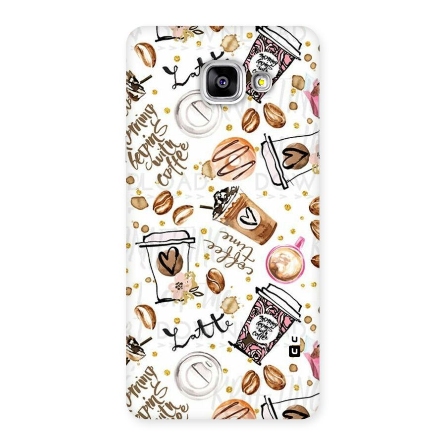 Cute Coffee Pattern Back Case for Galaxy A5 2016