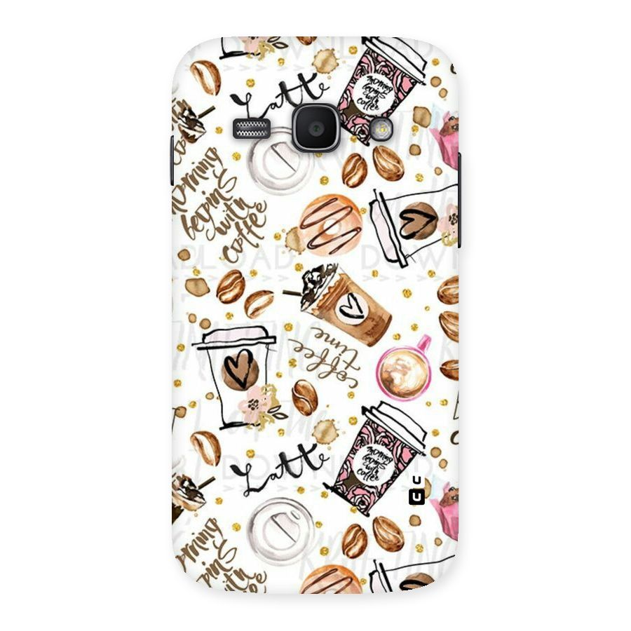 Cute Coffee Pattern Back Case for Galaxy Ace 3