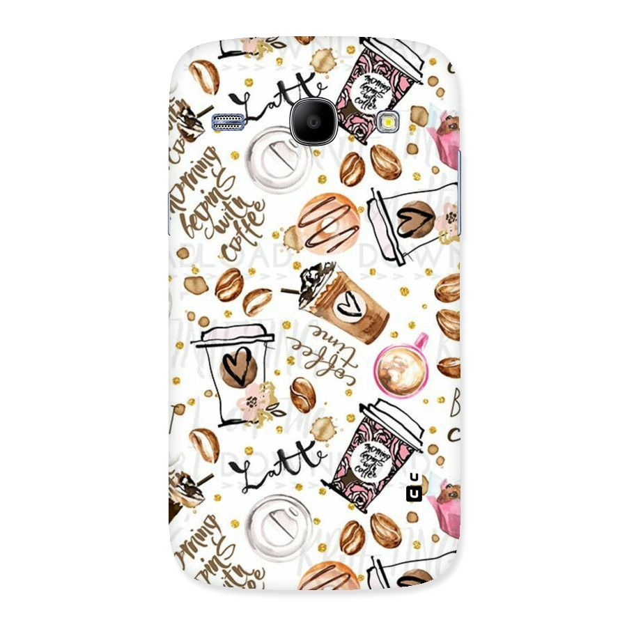Cute Coffee Pattern Back Case for Galaxy Core