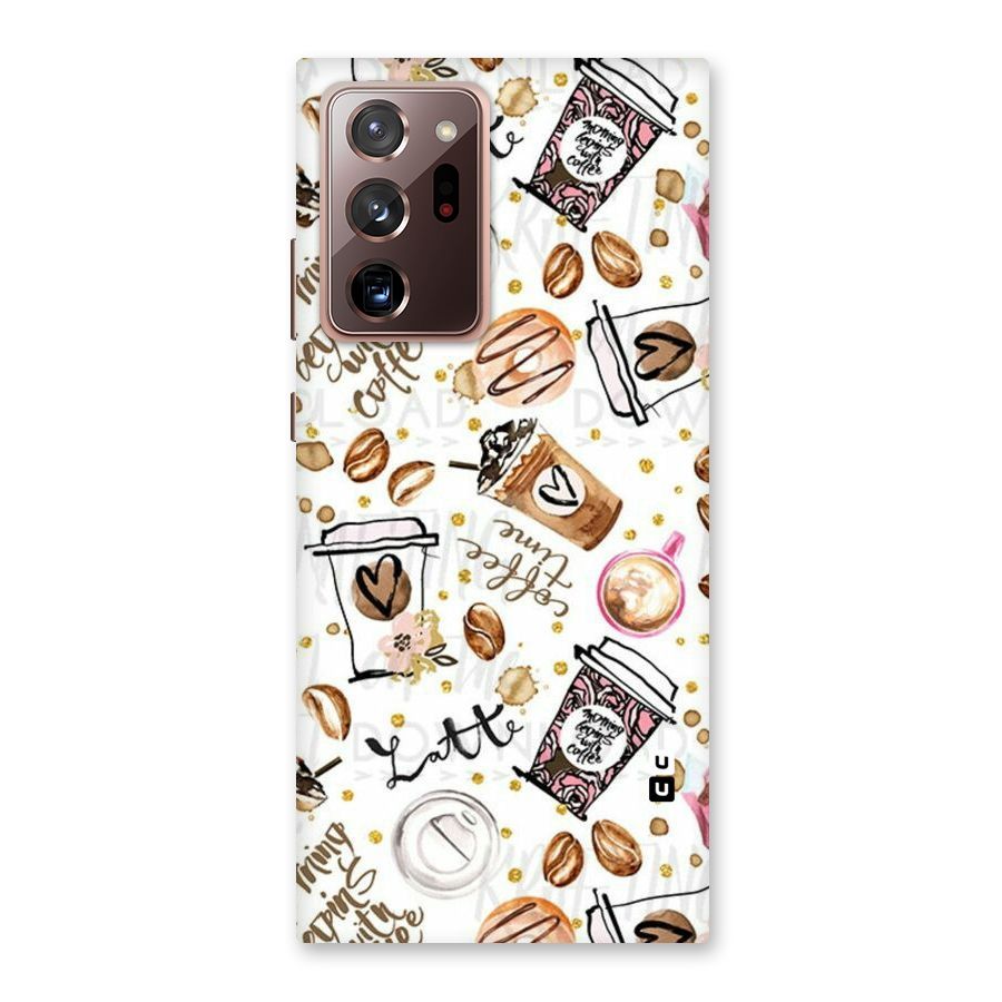 Cute Coffee Pattern Back Case for Galaxy Note 20 Ultra